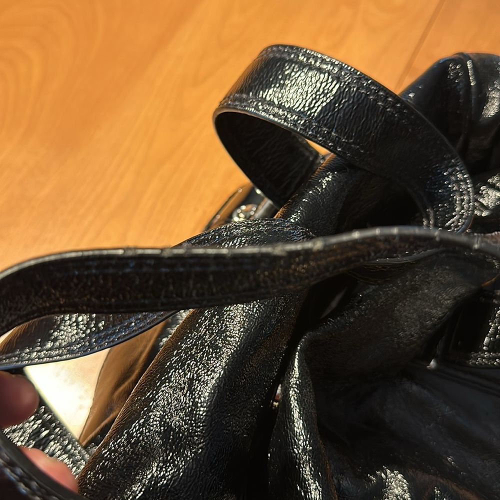 Michael Kors Black Patent Leather Satchel - Picture 15 of 16